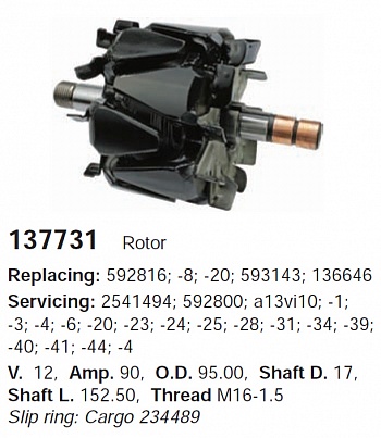 Ротор генератора 137731