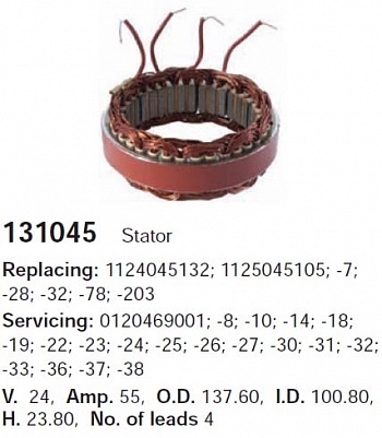 Статор генератора 131045
