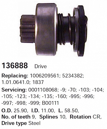 Бендикс 136888