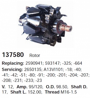 Ротор генератора 137580
