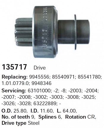 Бендикс 135717