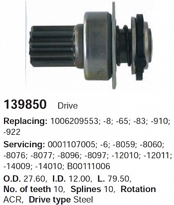 Бендикс 139850