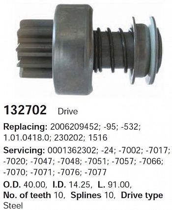 Бендикс 132702